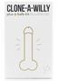 Clone-a-willy Plus Balls Silicone Dildo Molding Kit With Bullet Vibrator And Remote Control - Vanilla